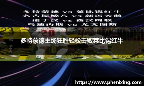 多特蒙德主场狂胜轻松击败莱比锡红牛
